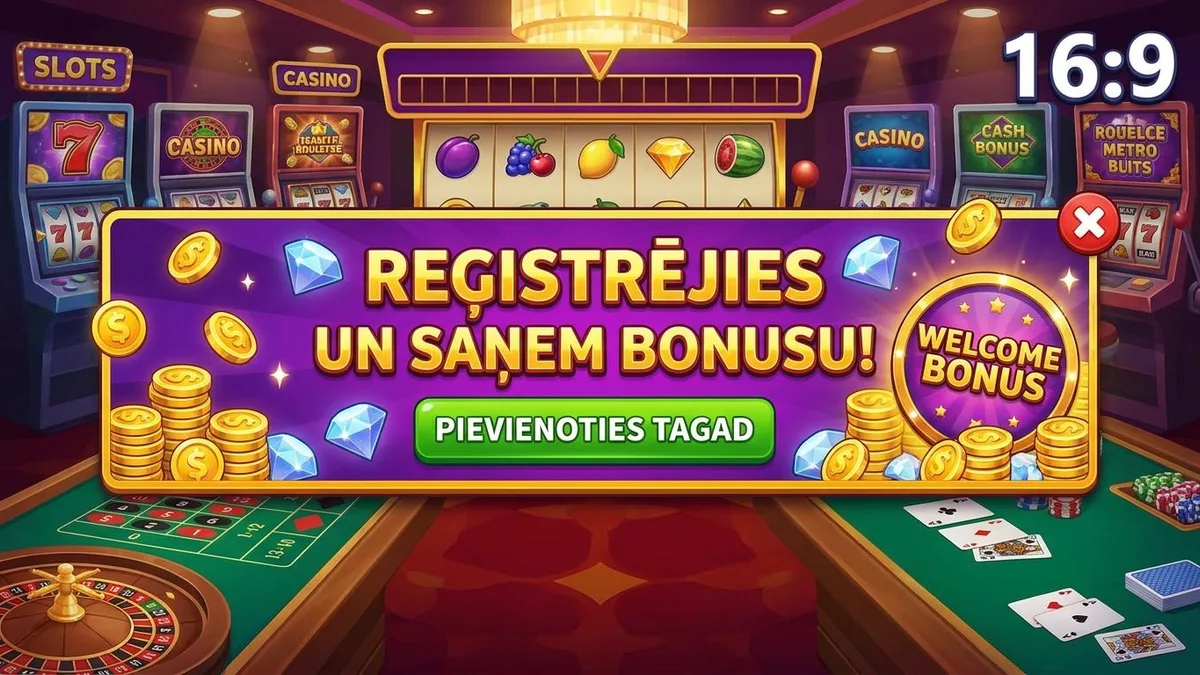 Reģistrācija ar bonusu